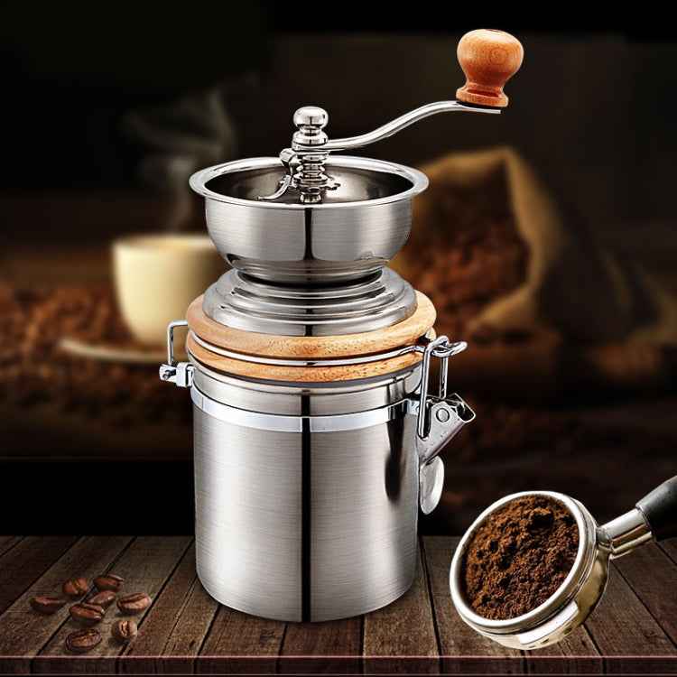 Household Stainless Steel Hand Crank Coffee Bean Grinder
