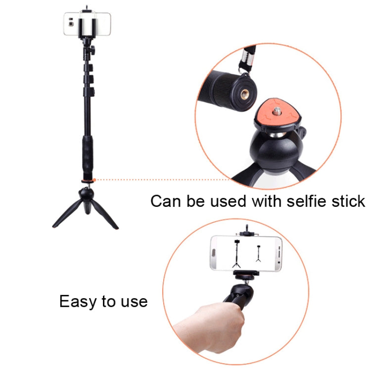 YUNTENG 228 Mini Tripod Camera Desktop Live Bracket Mobile Phone Selfie Frame, YUNTENG 228