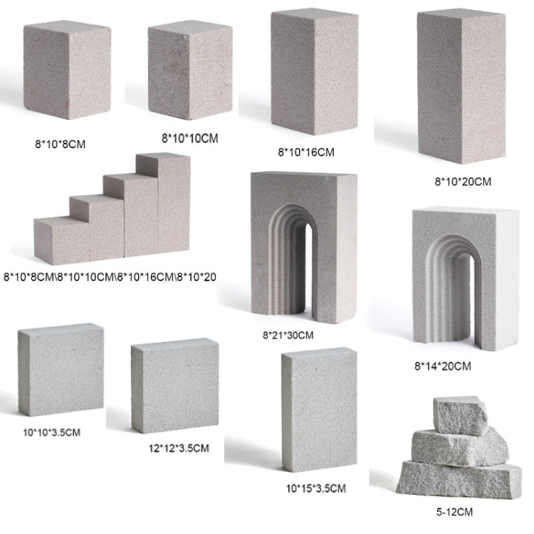 Jewelry Still Life Ornaments Geometry Photography Props, Size:, Square Column 8x8x10 cm, Square Column 10x8x10 cm, Square Column 10x8x16 cm, Square Column 10x8x20 cm, Square Column 4PCS/Set, Door Hole 8x21x30 cm, Door Hole 8x14x20 cm, Square 10x10x3.5 ...