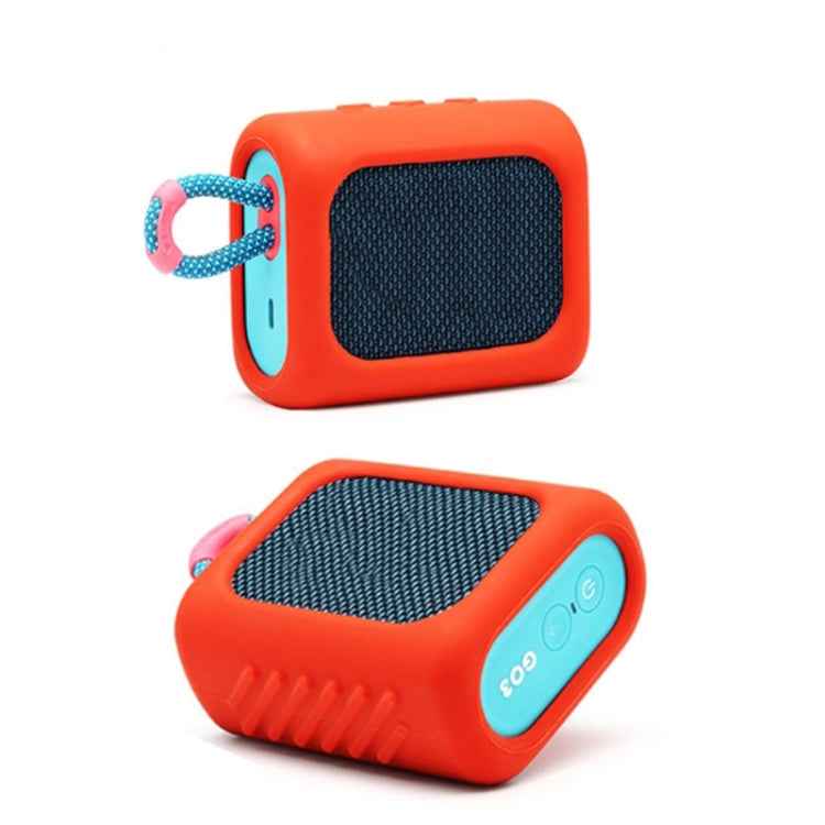 For JBL GO3 Dust-proof Silicone Case Anti-fall Speaker Case