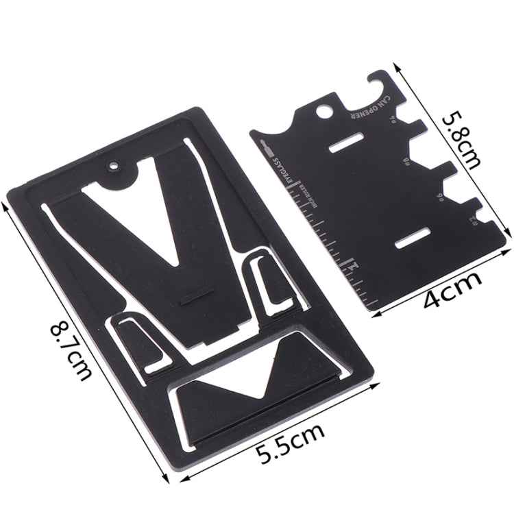 4 PCS Multifunction Folding Mobile Phone Bracket Mini EDC Tool Card Bottle Opener