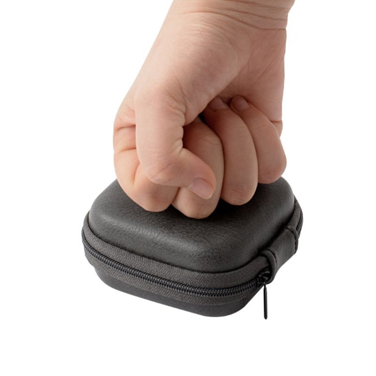 Retro Leather USB Data Cable Storage Bag Earphone Headset Case Pouch Box