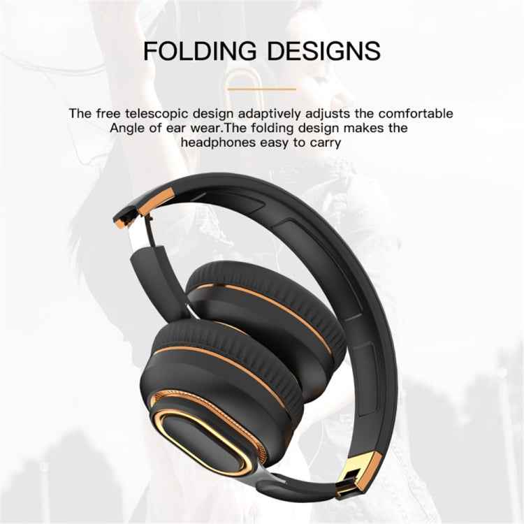 H7 Foldable Wireless Bluetooth Headset With Microphone Support TF Card, AUX