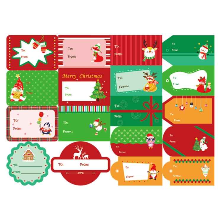 1set 72pcs/set Christmas Stickers Gift Bag Packaging Box Closure Stickers