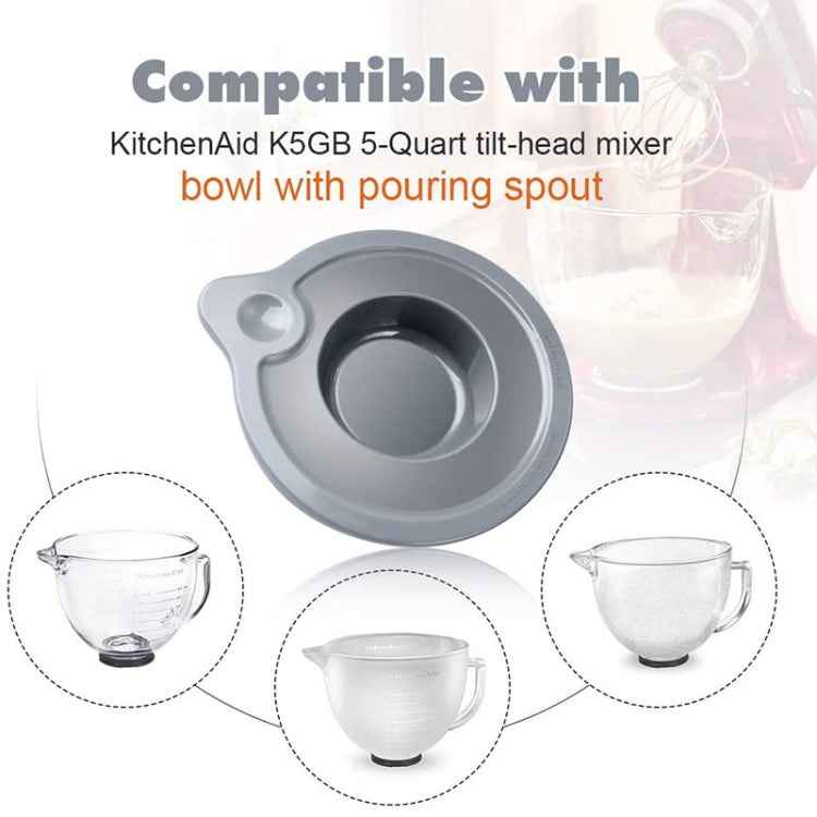 KA-T5 For KitchenAid K5GB 5QT Tilt Head Stand Mixer Glass Bowl Seal Lid