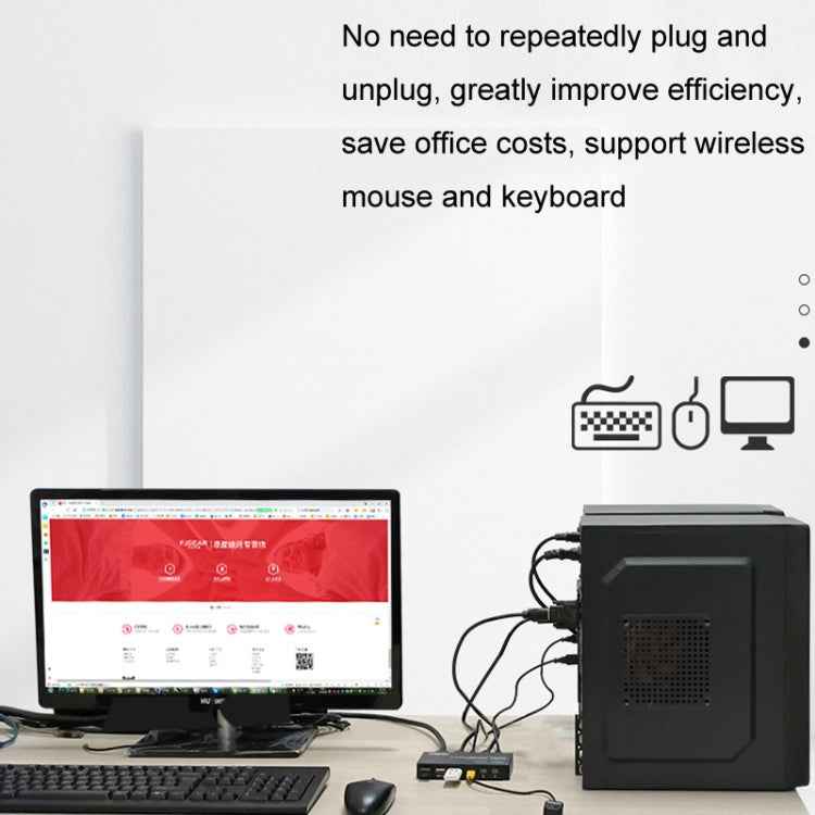 FJGEAR FJ-HK201A 60Hz HD Audio And Video HDMI To KVM Switcher