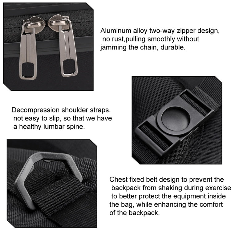 For DJI AVATA Storage Bag Hard Shell Waterproof Shoulder Bag Backpack, Style 1 Brushed Gray Black Inner, Style 1 Metal Gray Black Inner, Style 1 Brushed Gray Yellow Inner, Style 1 Metal Gray Yellow Inner