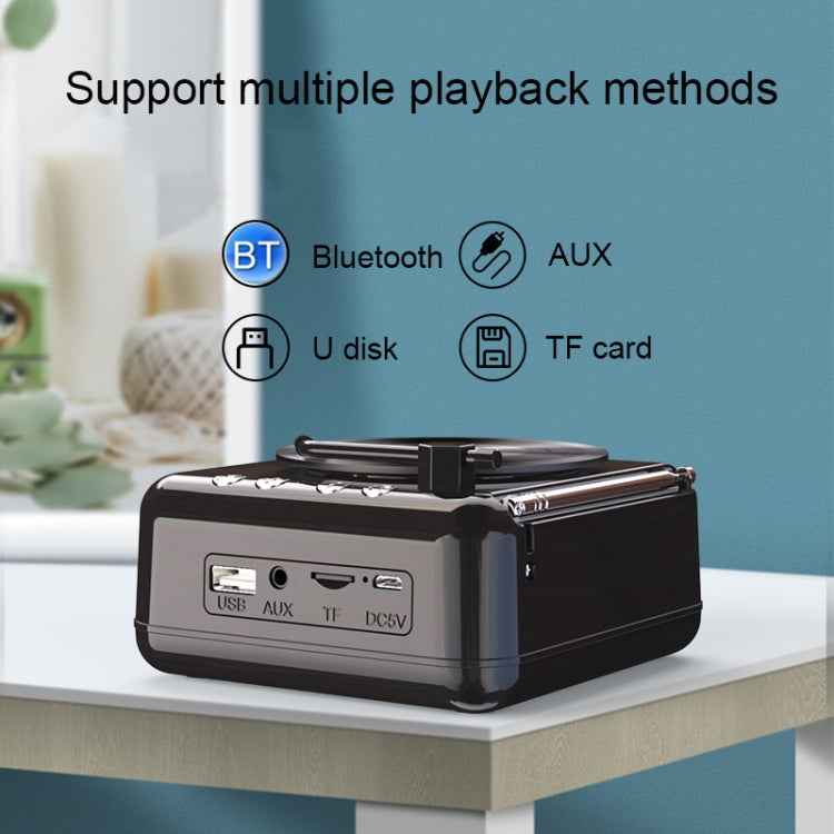 H3 Retro Vinyl Record Player Shape Mini Bluetooth Speaker