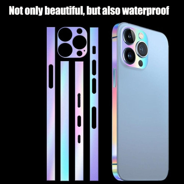 2 Sets Dazzle Colour Luminous Side Frame Film, For iPhone 14, For iPhone 13 Mini, For iPhone 12, For iPhone 12 Pro, For iPhone 12 Pro Max, For iPhone 12 Mini