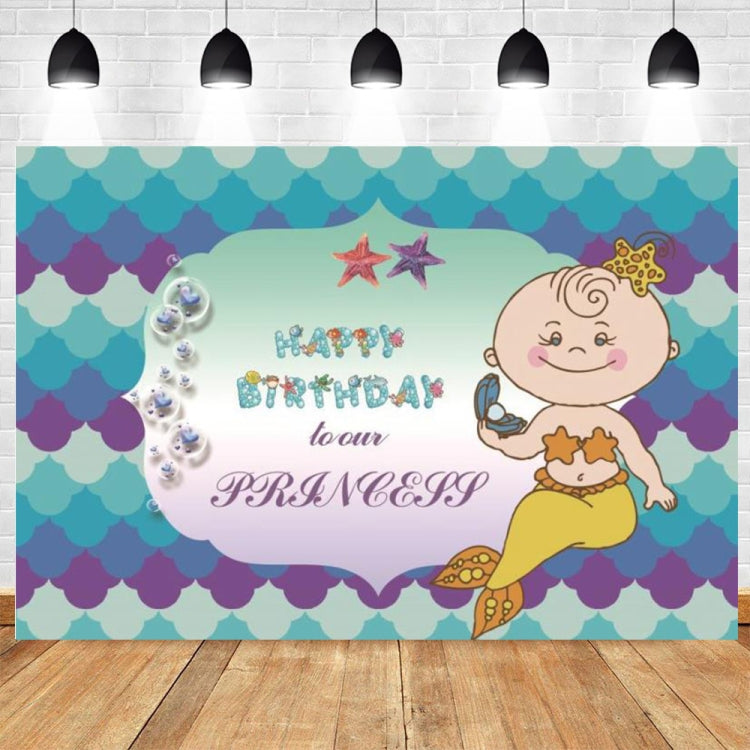 120 x 80cm Mermaid Happy Birthday Photography Background Cloth, 120 x 80cm (12002575), 120 x 80cm (12009595), 120 x 80cm (12009608), 120 x 80cm (12009768), 120 x 80cm (12101789), 120 x 80cm (12101996), 120 x 80cm (11401122), 120 x 80cm (12010125)