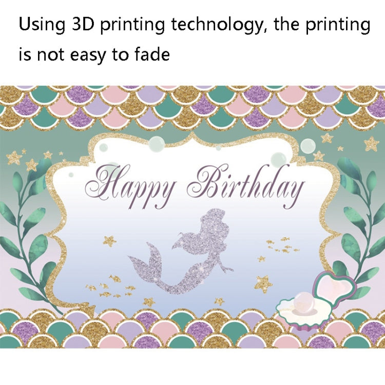 120 x 80cm Mermaid Happy Birthday Photography Background Cloth, 120 x 80cm (12002575), 120 x 80cm (12009595), 120 x 80cm (12009608), 120 x 80cm (12009768), 120 x 80cm (12101789), 120 x 80cm (12101996), 120 x 80cm (11401122), 120 x 80cm (12010125)