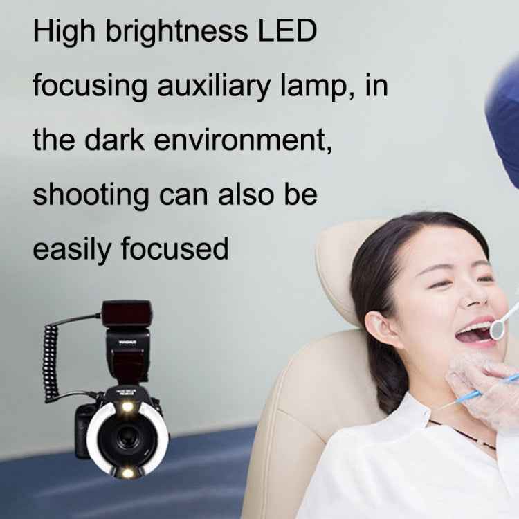 For Canon TTL Oral Insect Insect Teeth Ring Light YONGNUO YN-14EX II Macro Ring Flash Speedlite, YN-14EX II