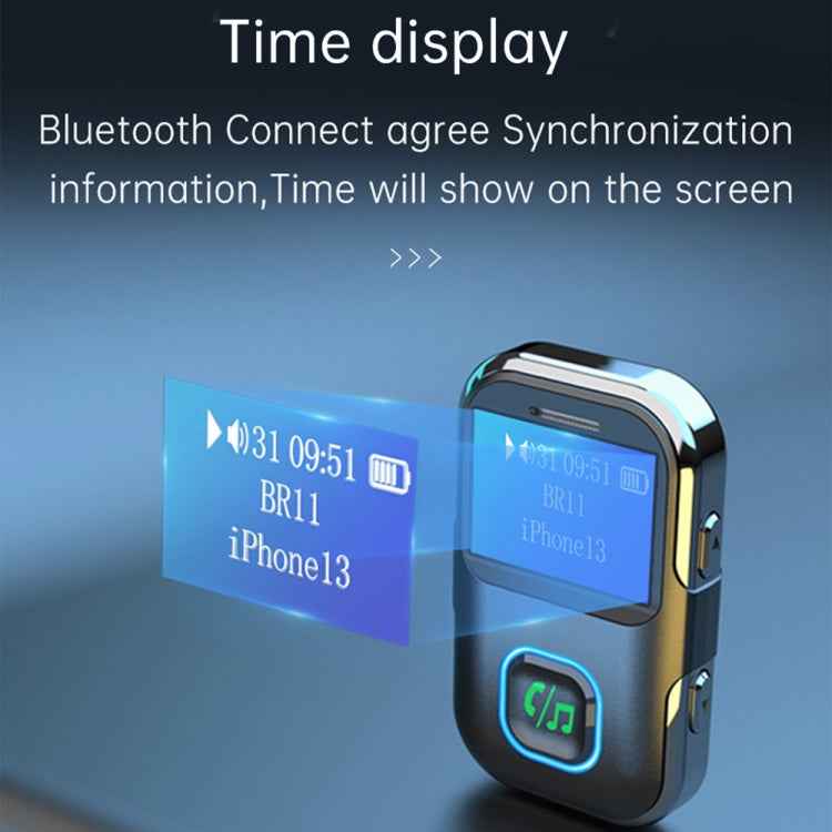 BR11 With Screen Bluetooth Audio Receiver MP3 Player