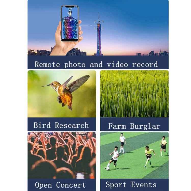 W007 WIFI Digital Telescope 70X Wireless Motion Detection Monitor Monocular With Metal Tripod