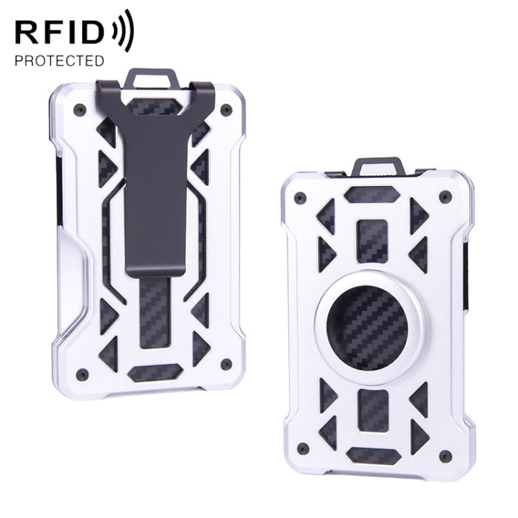 For AirTag 2nd Gen / AirTag 1st Gen Card Holder Metal Anti-Theft RFID Wallet, ak-4 A Black, ak-4 A Blue, ak-4 A Silver, ak-4 A Gray, ak-4 B Black, ak-4 B Silver, ak-4 B Blue, ak-4 B Gray