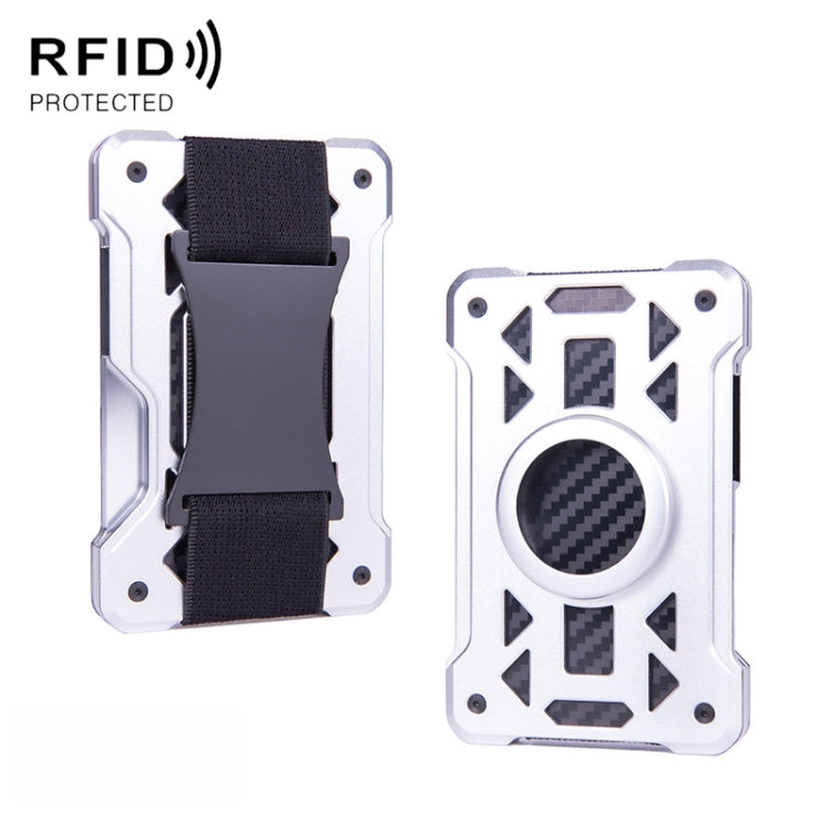 For AirTag 2nd Gen / AirTag 1st Gen Card Holder Metal Anti-Theft RFID Wallet, ak-4 A Black, ak-4 A Blue, ak-4 A Silver, ak-4 A Gray, ak-4 B Black, ak-4 B Silver, ak-4 B Blue, ak-4 B Gray
