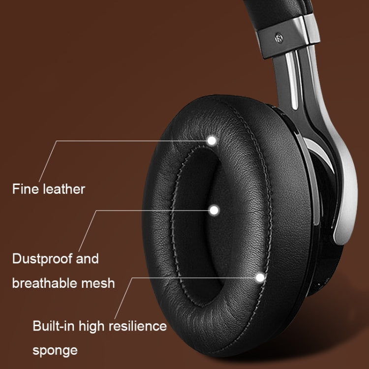 For Edifier W855BT 2pcs Headset Soft and Breathable Sponge Cover, Color: Black Protein, Black Protein, Brown Protein, Black Lambskin, Brown Lambskin, Black, Brown, Black Ice Silk, Black Net