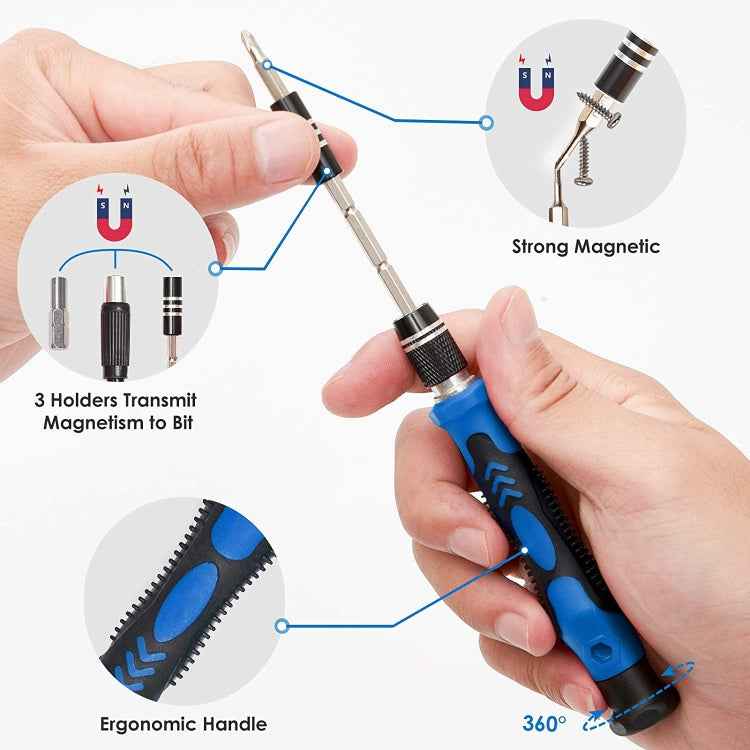 142 In 1 Precision Screwdriver Set Magnetic Screw Driver Bit Kit For PC Phone Repair Tool, 142 in 1 - BSPART