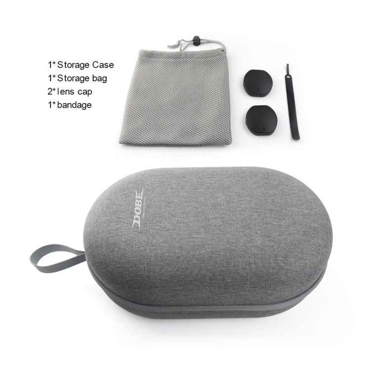 For PS5 VR2 DOBE Portable Multifunctional Storage Bag Lens Protector