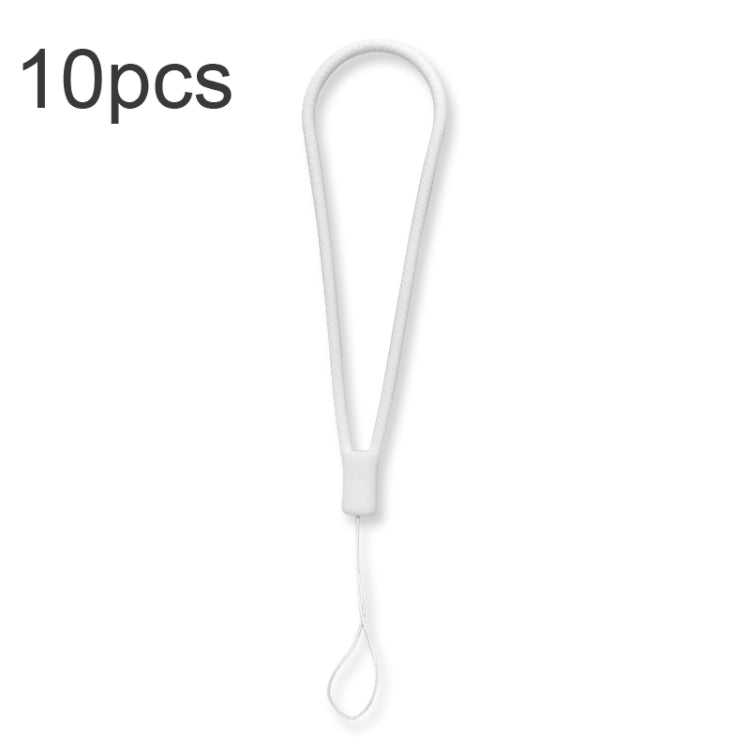 10pcs  Silicone Woven Pattern  Cell Phone Lanyard Anti-loss Hand Rope