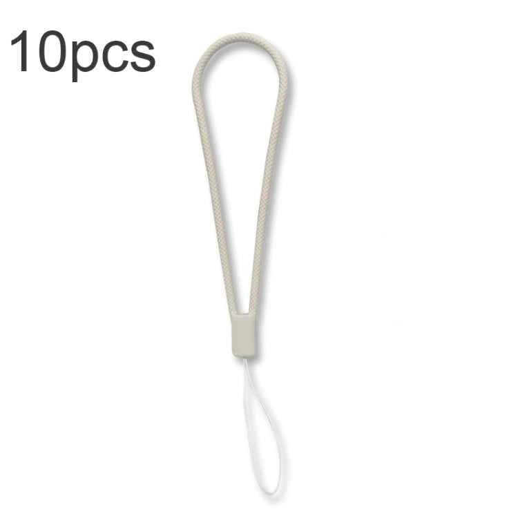 10pcs  Silicone Woven Pattern  Cell Phone Lanyard Anti-loss Hand Rope