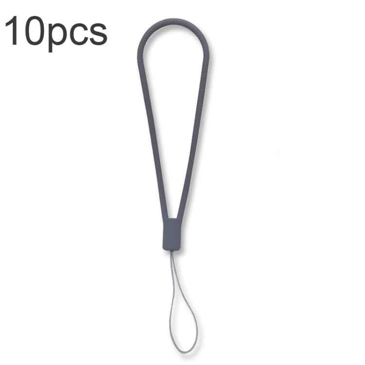 10pcs  Silicone Woven Pattern  Cell Phone Lanyard Anti-loss Hand Rope