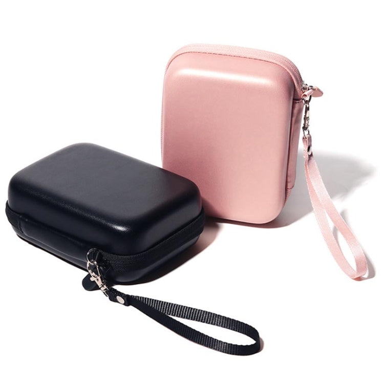 For FUJIFILM Instax Mini EVO Link LiPlay PU Leather Camera Bag With Wrist Strap, Black, Pink, Phantom Purple, Phantom Silver