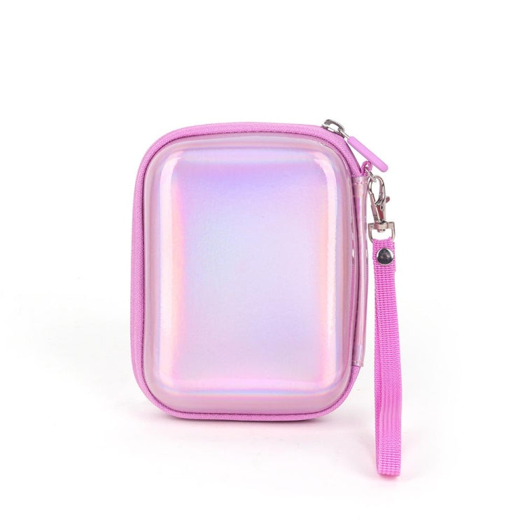 For FUJIFILM Instax Mini EVO Link LiPlay PU Leather Camera Bag With Wrist Strap, Black, Pink, Phantom Purple, Phantom Silver