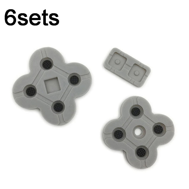 For NDSL NDS Lite Game 6sets Conductive Rubber Pad Soft Silicone Adhesive Key Button Pads