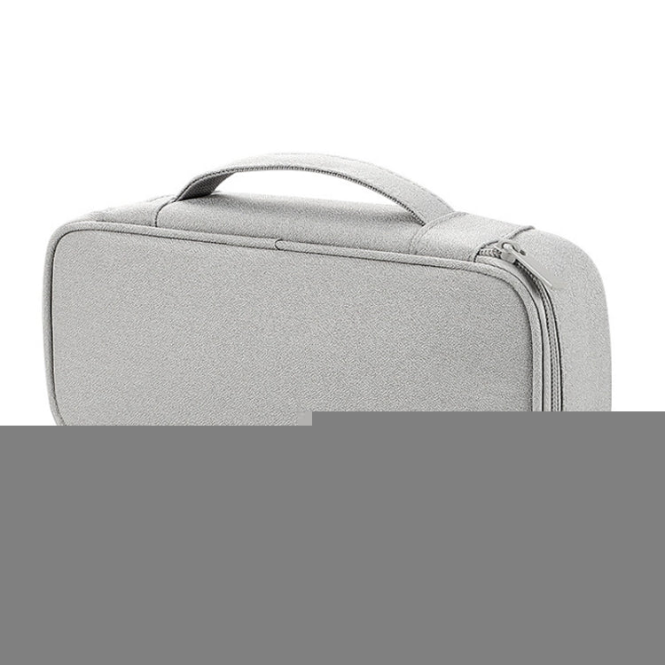 SM13 Multifunctional Digital Accessories Waterproof and Shock-absorbing Storage Bag, 25x6.5x12cm(Gray), 25x6.5x12cm(Dark Gray), 25x6.5x12cm(Navy Blue), 25x6.5x12cm(Pink), 25x6.5x12cm(Black)