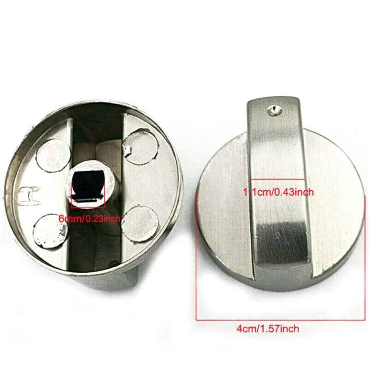 2pcs 6mm Cooker Hob Knobs Gas Stove Knobs Control Switch