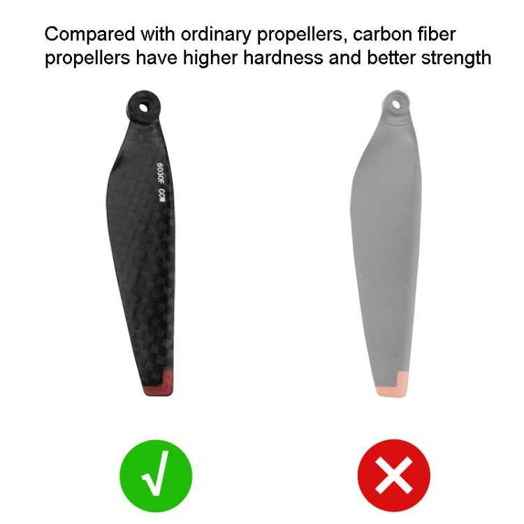 For DJI MINI 3 Carbon Fiber Propeller 6030F Paddle Propeller Wing Blade
