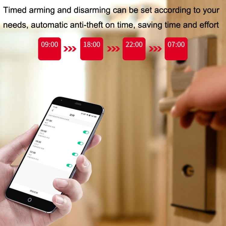 Tuya WiFi Sound And Light Door Magnetic Doors Windows Alarm Scene Linkage APP Reminder