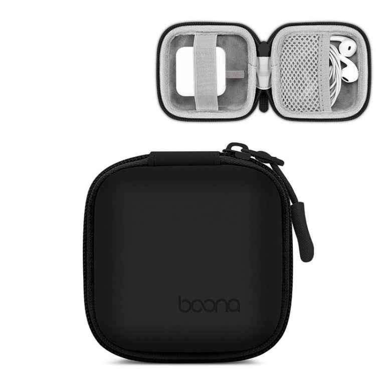 Baona Leather Digital Headphone Cable U Disk Storage Bag