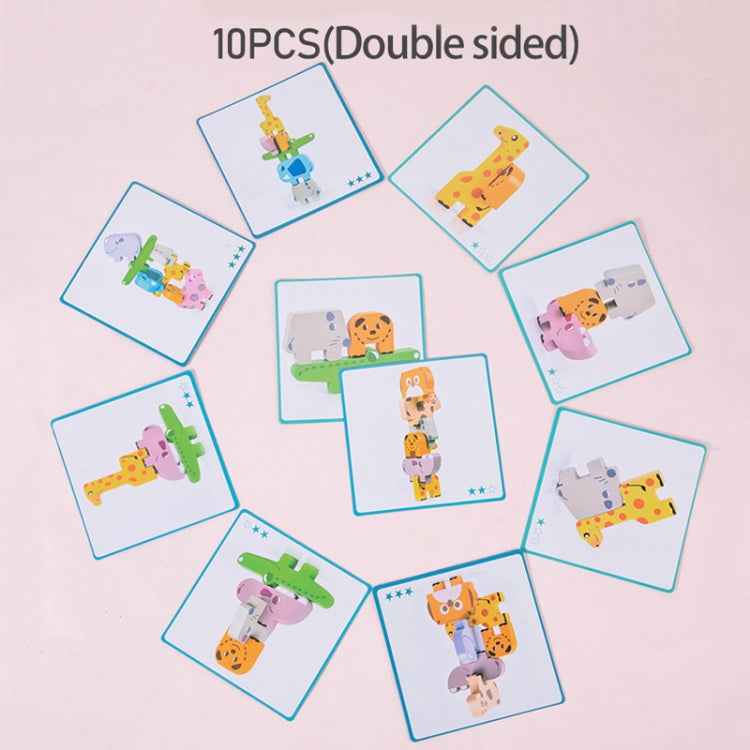 Animal Balance Stacking Blocks Toys Children Early Education Building Block Stacking Toy