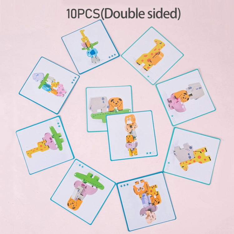 Animal Balance Stacking Blocks Toys Children Early Education Building Block Stacking Toy, Animal Balance