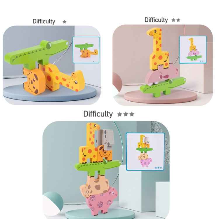 Animal Balance Stacking Blocks Toys Children Early Education Building Block Stacking Toy