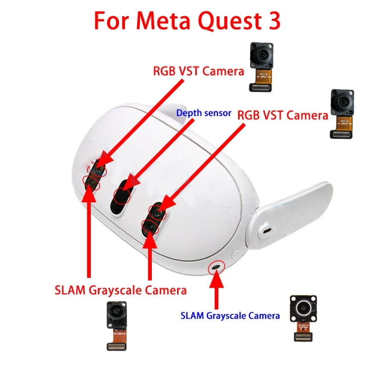 For Meta Quest 3 RGB VST Color Camera (Left or Right) Used Repair Parts