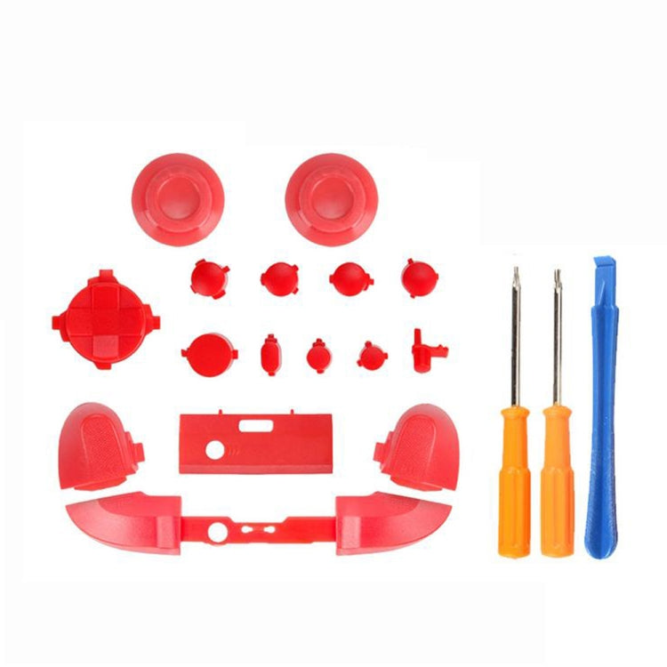 For Xbox Series X Controller Thumbstick LB RB Bumpers Trigger Buttons With Screwdriver Accessories, Black, White, Blue, Light Blue, Red, Rose Red, Orange, Purple, Green, Yellow, Transparent
