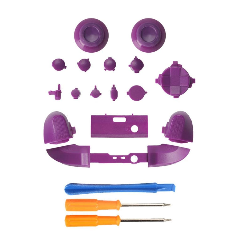 For Xbox Series X Controller Thumbstick LB RB Bumpers Trigger Buttons With Screwdriver Accessories, Black, White, Blue, Light Blue, Red, Rose Red, Orange, Purple, Green, Yellow, Transparent