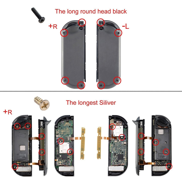 For Nintendo Switch Joy-Con 2sets Screws Repair Tools,Spec:
