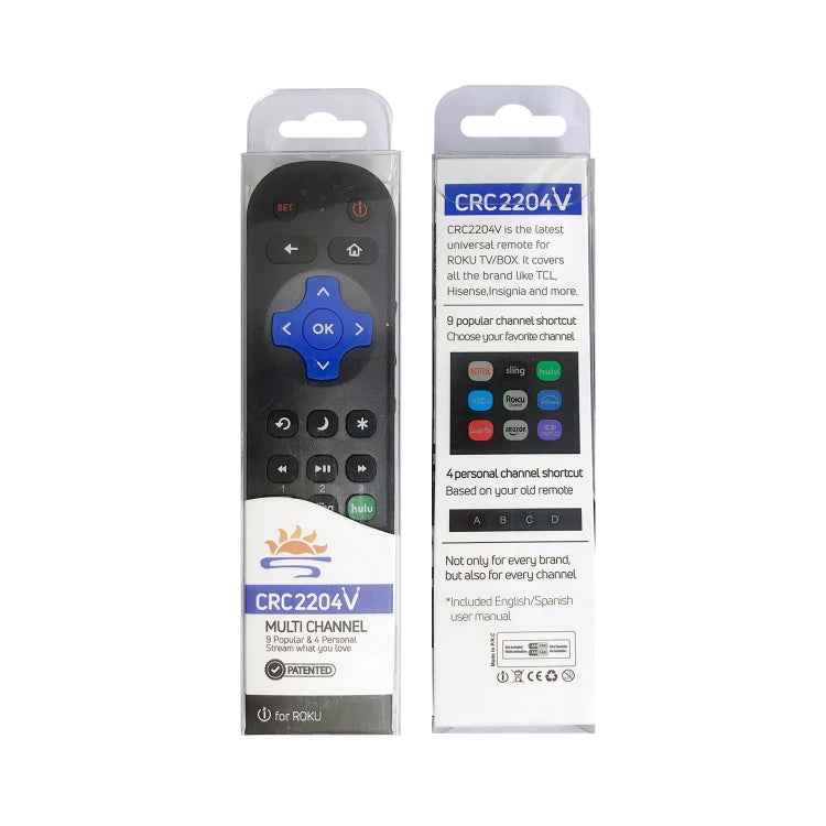 CRC2204V For ROKU TV Universal Smart LCD TV Remote Control Infrared Remote Control
