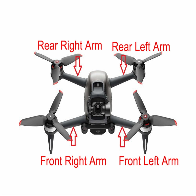 For DJI FPV Drone Arm Parts Replacement Spare Part ,Spec:, Left Rear, Right Rear