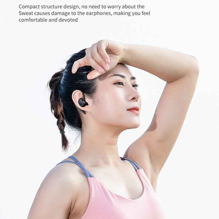 S260 Hanging Ear With Charging Bin Digital Display Stereo Bluetooth Earphones