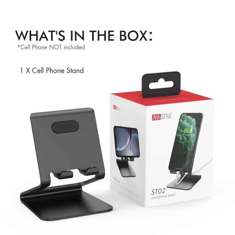 AhaStyle ST02 Mobile Phone Aluminum Alloy Fixed Bracket Storage Charging Base
