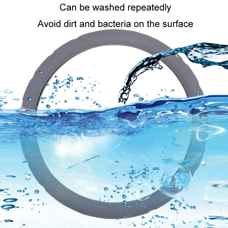 Silicone Non-slip Wear-resistant Steering Wheel Cover, 37-42cm