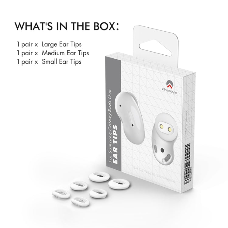 For Samsung Galaxy Buds Live AhaStyle PT132 S+M+L Silicone Earbud