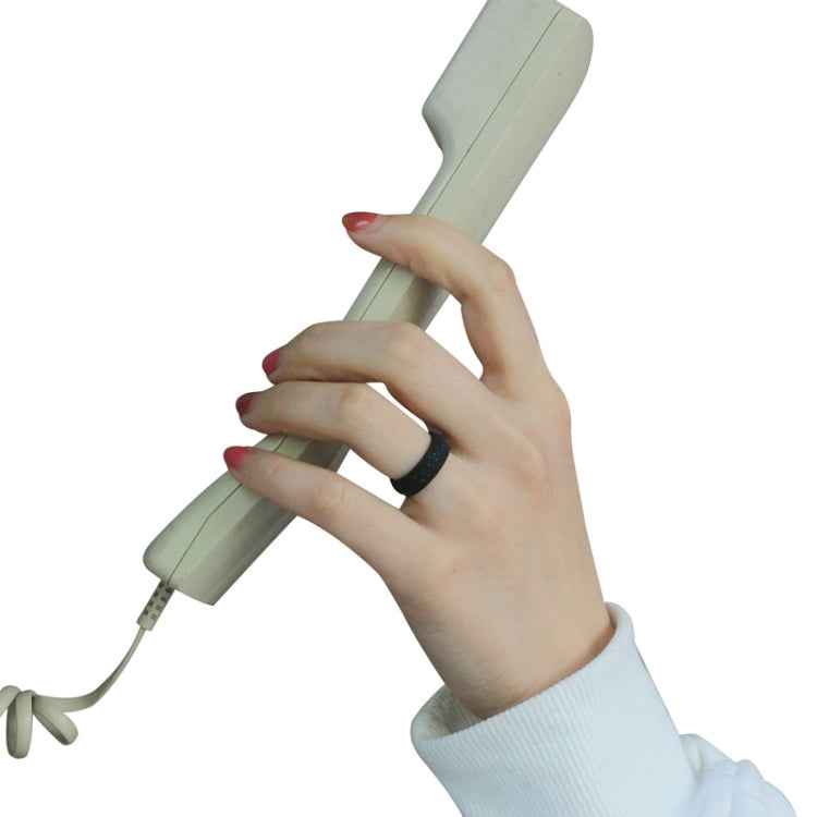 SH100 5.7mm Wide Silicone Ring Glitter Couple Ring