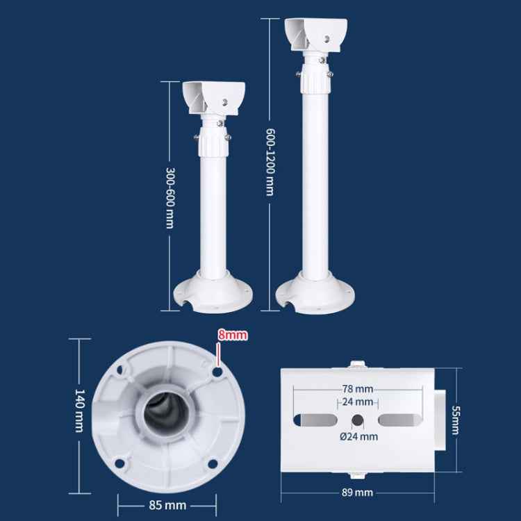 Telescopic I-Type Monitoring Bracket Hanging Closed-Circuit Aluminum Alloy Bracket