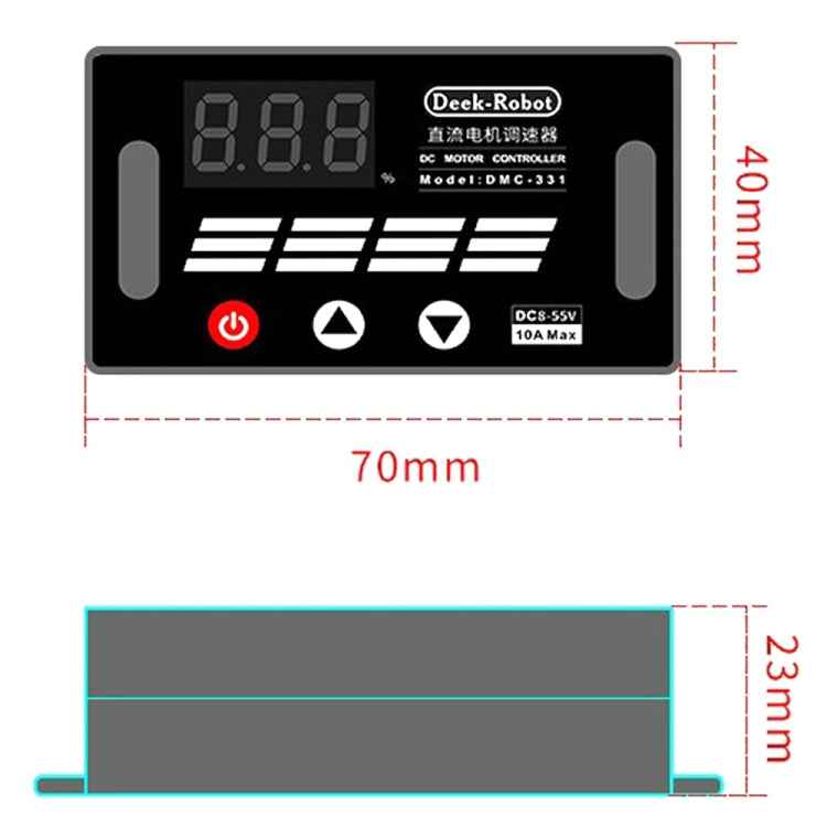 Deek-Robot DMC-331 PWM DC Motor Speed Controller Wide Voltage DC8-55V Speed Regulator